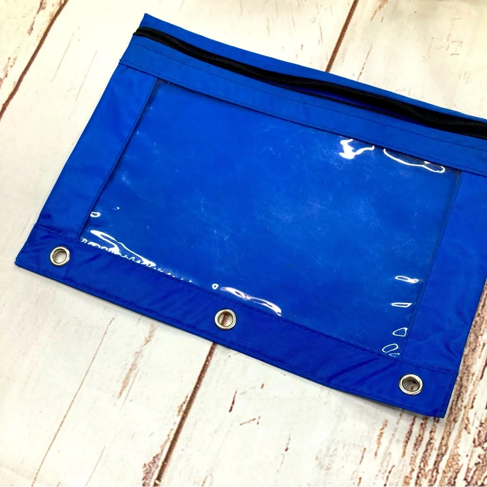 Pencil Pouch Cobalt Blue 3-Ring Binder